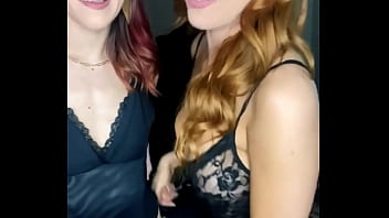 Jerk off instruction with two hot redheads