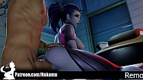 Overwatch Widowmaker Forgots Her Driving License and Got Fucked By The Police Anal